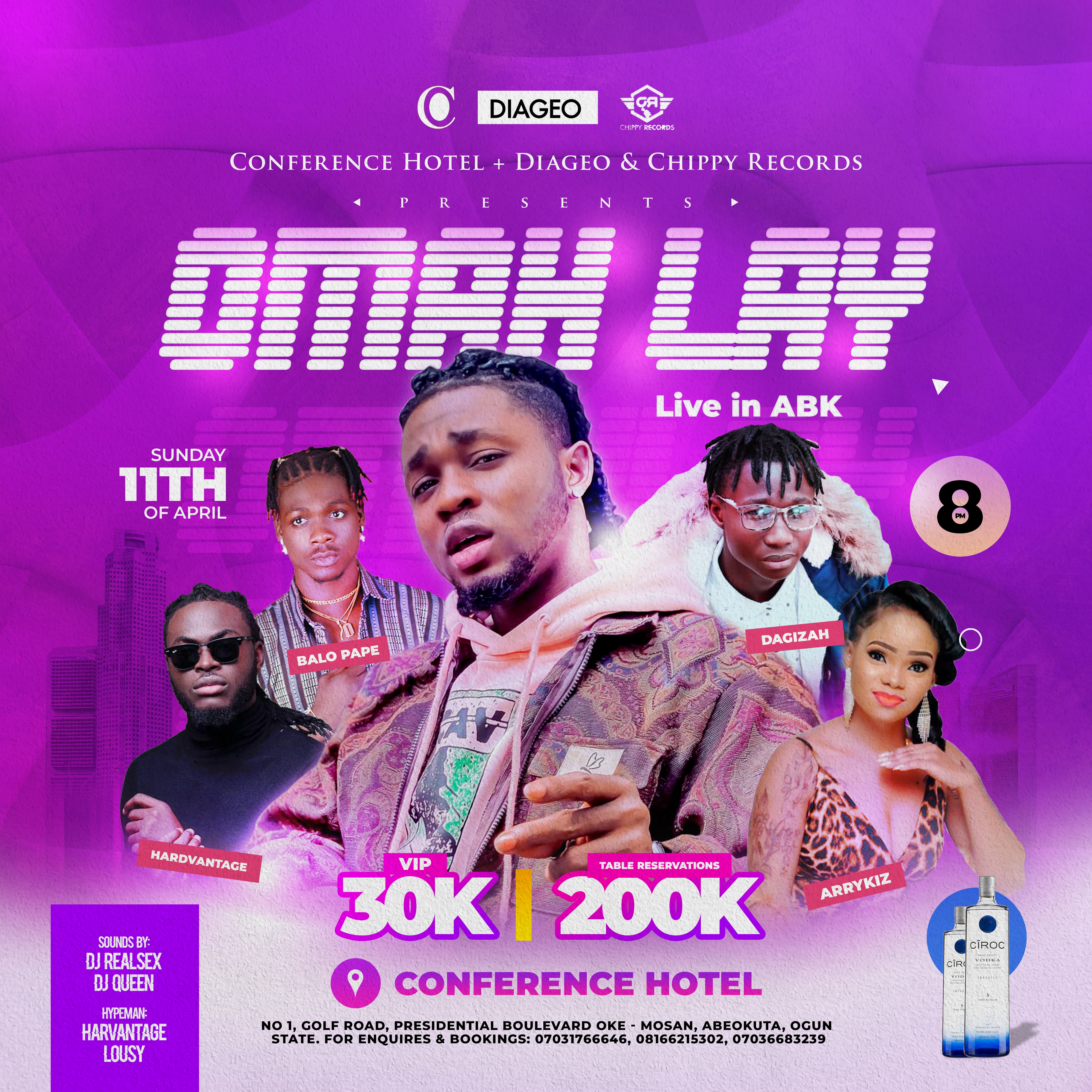 Omah Lay live @ ABK (Deagio + Conference Hotel)